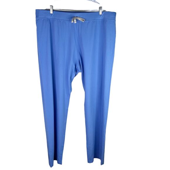 Figs Basic High Waisted Livingston Scrub Pants 2XLT XXL/T T21003T Ceil Blue New - Picture 5 of 12